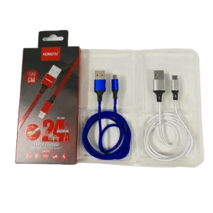 USB MICRO  câble nylon       (x12)