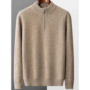 Gerald | Pull Homme Zippé | Col Montant Chaud