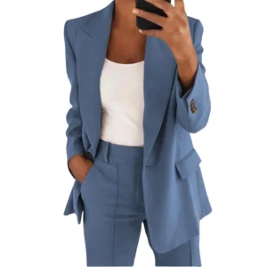 Élle | Ensemble Blazer Femme | Tissu Infroissable