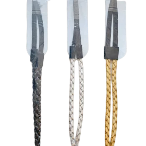 Bandeaux headband tressé doré (x12)