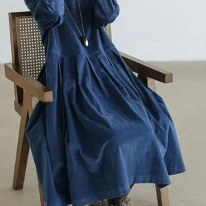 Élise | Robe en velours français raffiné