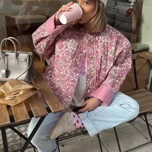 Typhaine - Veste Fleuri Élégante