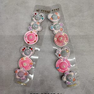 Barrette pince Enfant motif fantaisie (2x12)