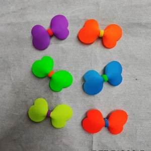 Barrette pince cheveux couleur fluo (3x12)