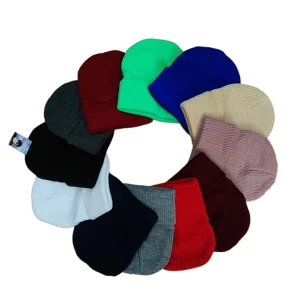 Bonnet tricot simple  (x12) #B5