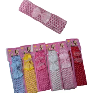 Bandeau enfant motif noeud papillon  (x12)#B