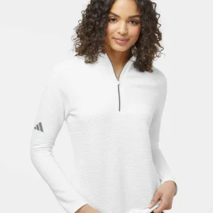 Adidas A589 Women's Spacer Quarter-Zip Pullover