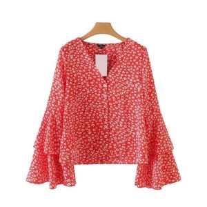 Blouse Vintage Rouge
