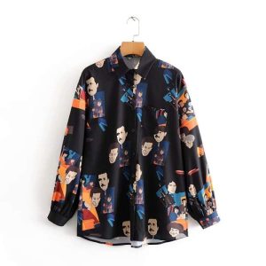 Chemise Noir Vintage