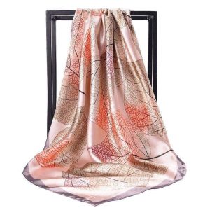 Foulard Carré Rose Vintage