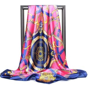 Foulard Motifs Rose Vintage
