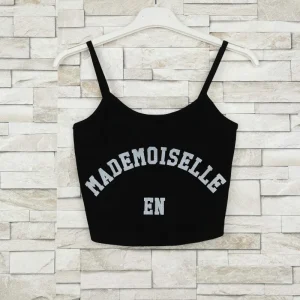 Débardeur crop top Mademoiselle (x12)