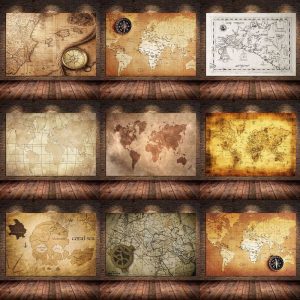 Poster Carte Du monde Vintage