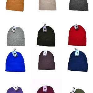 Bonnet tricot simple    (x12) #3-1