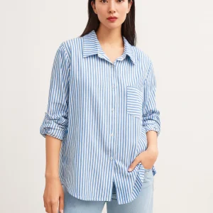 Chemise rayée en coton léger (x6)