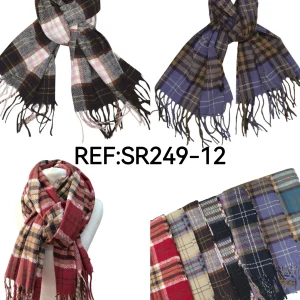 Écharpe hiver motif rayures(x12)#12