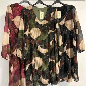 Robe plissée zèbre (x6）