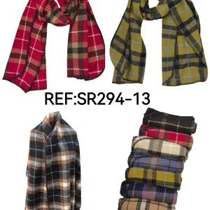 Écharpe hiver motif carreaux(x12)#13