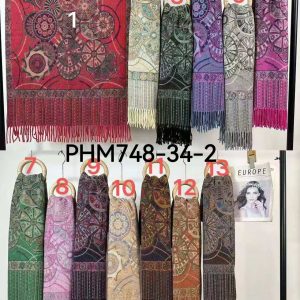 Châle Écharpe   Motif Paisley(x8) #34-2