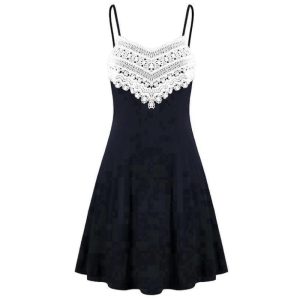 Robe Dentelle Vintage Noir