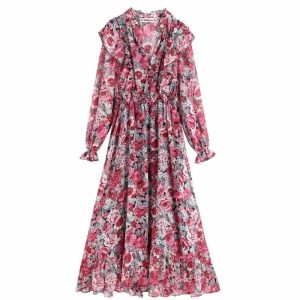 Robe Soirée Rose Vintage