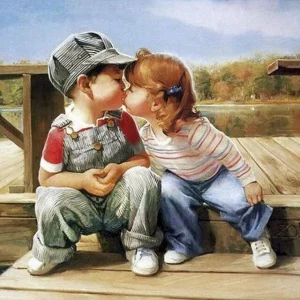 Tableau Enfant Vintage