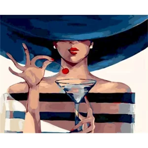 Tableau Peinture À L'Huile De La Mode Vintage