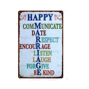 Tableau Vintage A Lettre