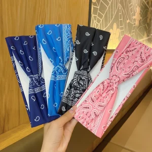 Bandeau Bandana motif Paisley  (x12)