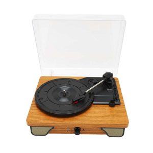 Tourne disque vintage bois