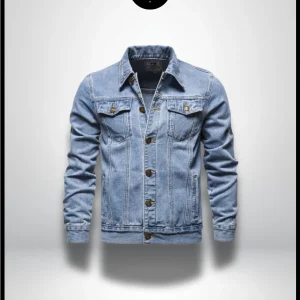 Veste en Jean Bleu Ciel Homme