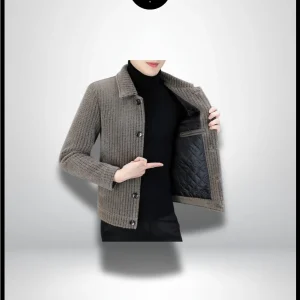 Veste en Laine Beige Homme