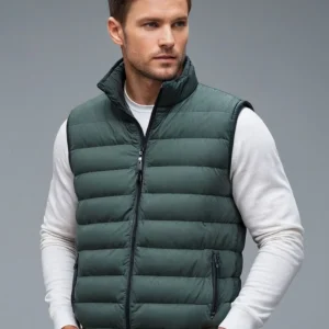 Veste sans manche kaki homme