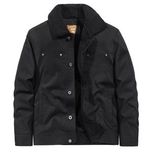 Veste Travail Coton Vintage Noir