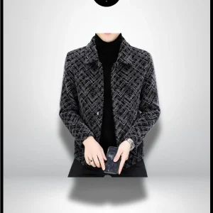 Veste Tweed Gris Homme