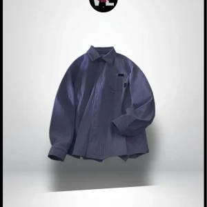 Veste Velours Côtelé Bleu Marine Homme