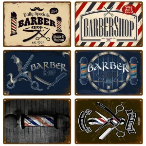Vintage Barber Haircut Poster