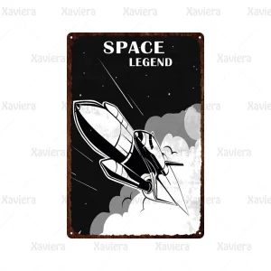 Vintage Rocket Poster